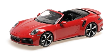 155069084 PORSCHE 911 (992) TURBO S CABRIOLET – 2020 – RED 1:18